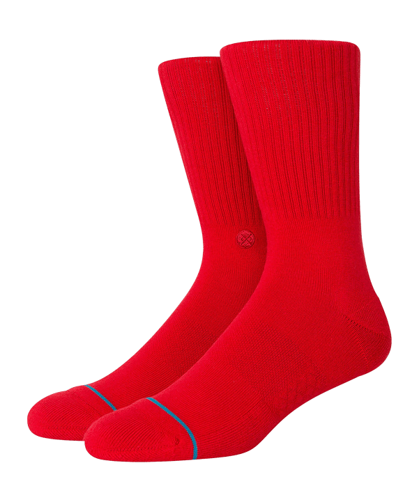 Stance Uncommon Solids Icon Socks Rot - rot
