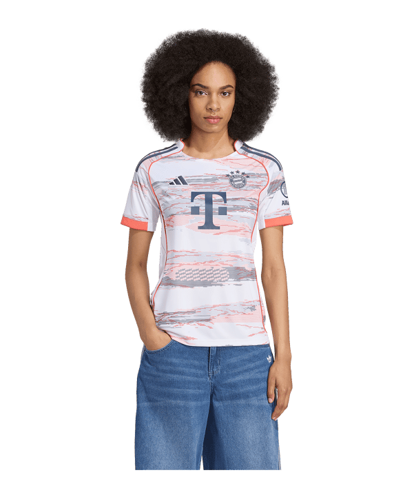 adidas FC Bayern München Trikot Away 2025/2026 Damen Weiß - weiss