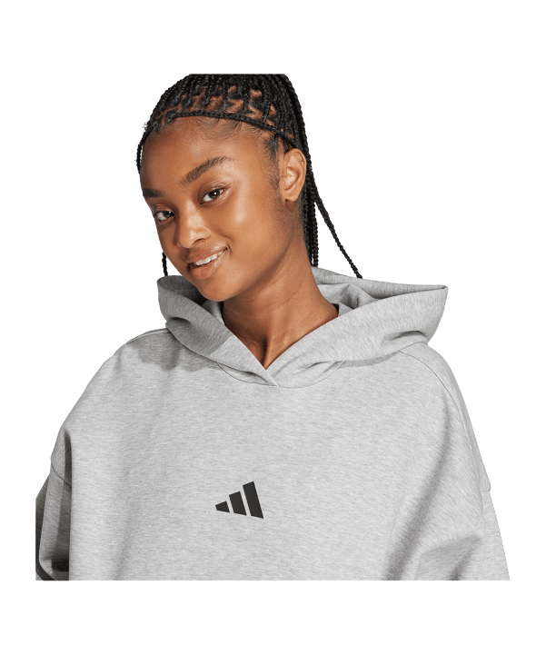 adidas Future Icons 3S Hoody Grau - grau