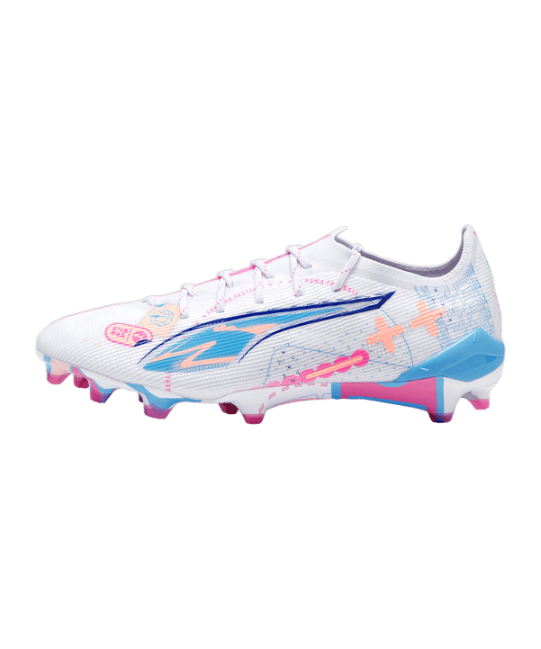 PUMA ULTRA 5 Ultimate FG Volume Up Weiss Blau F01 - weiss