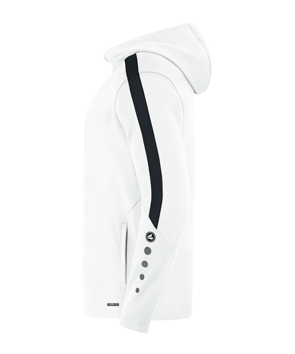 JAKO Power Kapuzenjacke Kids Weiss Schwarz F000 - weiss