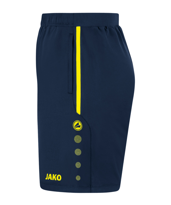 JAKO Allround Trainingsshort Blau Gelb F904 - blau