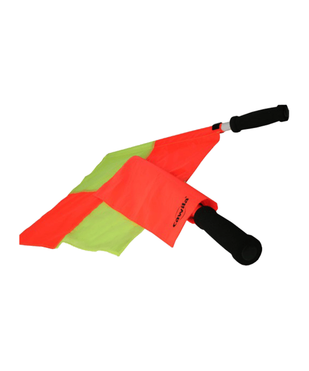 Cawila Schiedsrichterfahnen Set Gekachelt Rot Gelb - rot