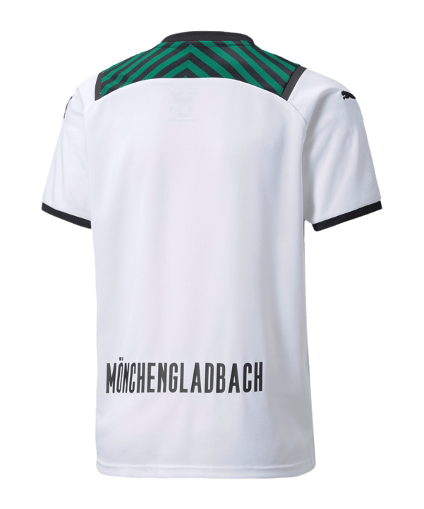 PUMA Borussia Mönchengladbach Trikot Home 2021/2022 Kids Weiss Grün F01 - weiss