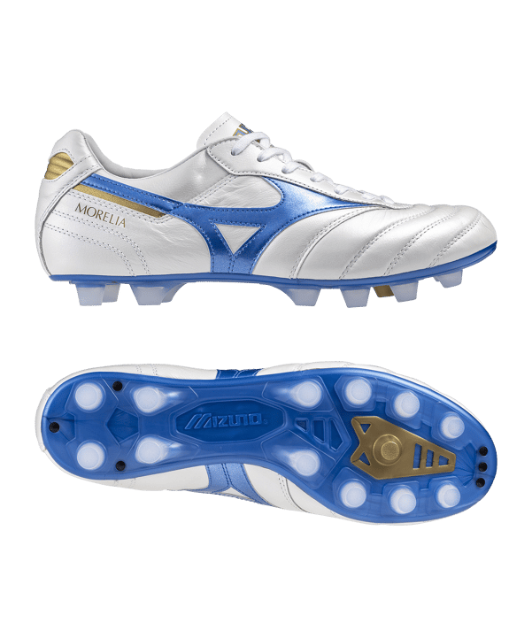Mizuno Morelia II Made in Japan FG Mugen Weiss Blau F25 - weiss