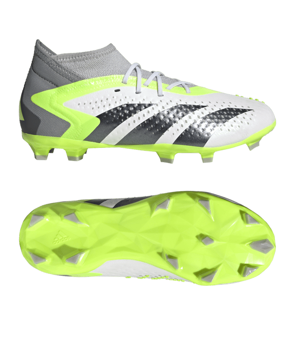 adidas Predator Accuracy.1 FG Crazyrush Kids Weiss Schwarz Gelb - weiss