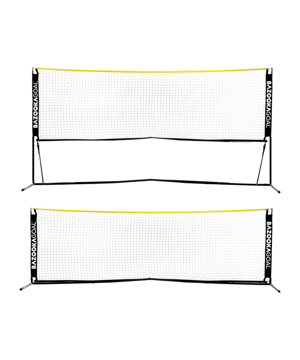 BazookaGoal Fussball-Tennisnetz | 120x15cm | Schwarz Trainingzubehör Schwarz - schwarz