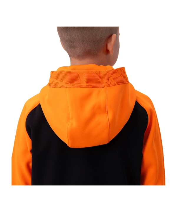 JAKO Icon Kapuzenjacke Kids Schwarz Orange F807 - schwarz