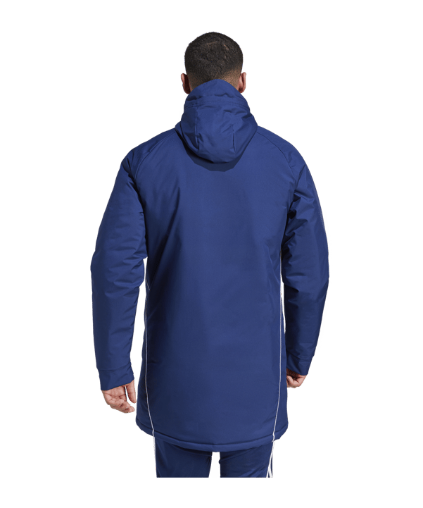 adidas Tiro 24 Kapuzenjacke Blau Weiss - blau