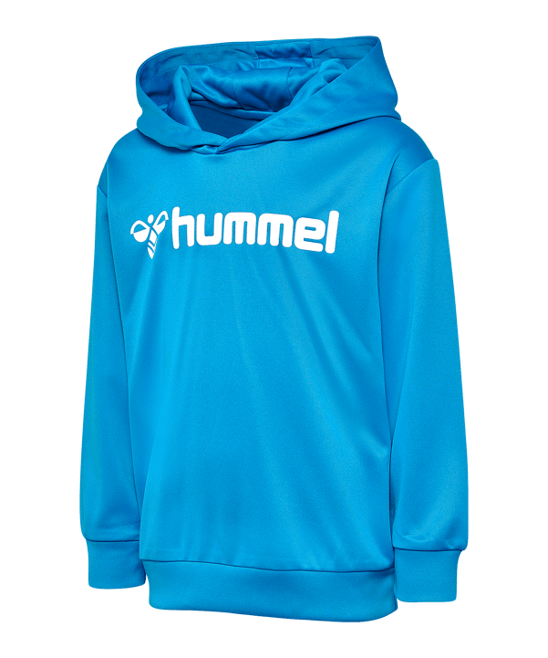 Hummel Logo Hoody Kids Blau F7428 - blau