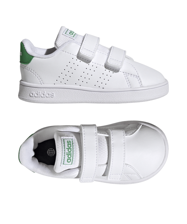 adidas Advantage Lifestyle Court Two Hook-and-Loop Weiss - weiss