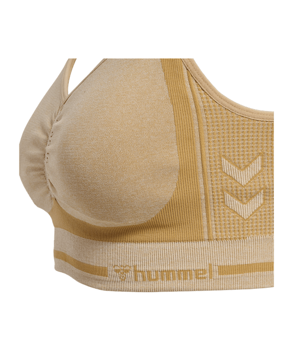 Hummel Mt Lulu Seamless Scrunch Sport-BH Damen Schwarz F2508 - schwarz