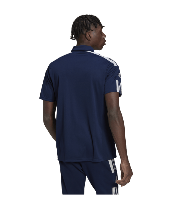 adidas Squadra 21 Poloshirt Blau Weiss - blau