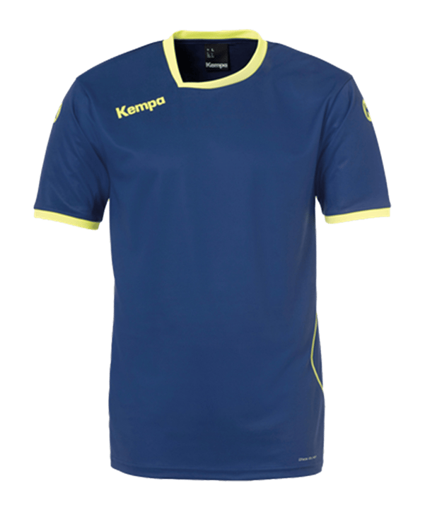 Kempa Curve Trikot T-Shirt Kids Blau Gelb F09 - blau