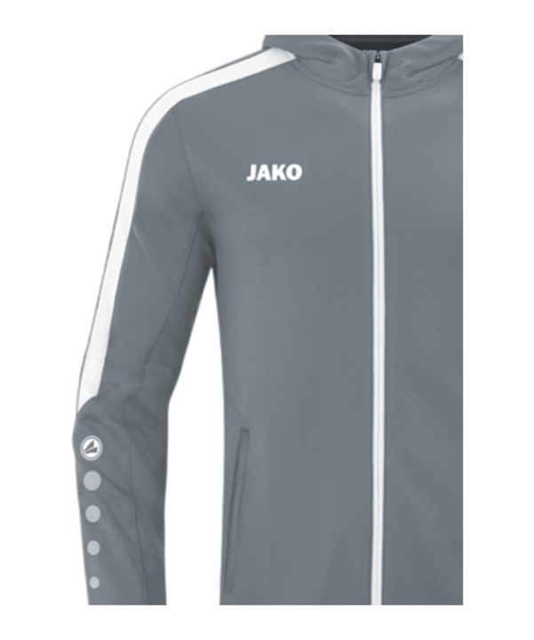 JAKO Power Hooded Trainingsanzug Kids Grau F840 - grau