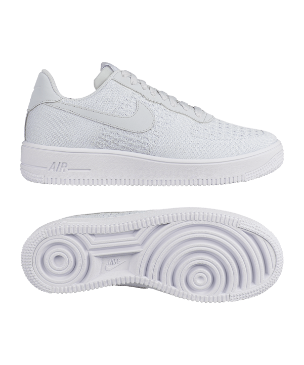 Nike Air Force 1 Flyknit 2.0 Sneaker Weiss F100 - weiss