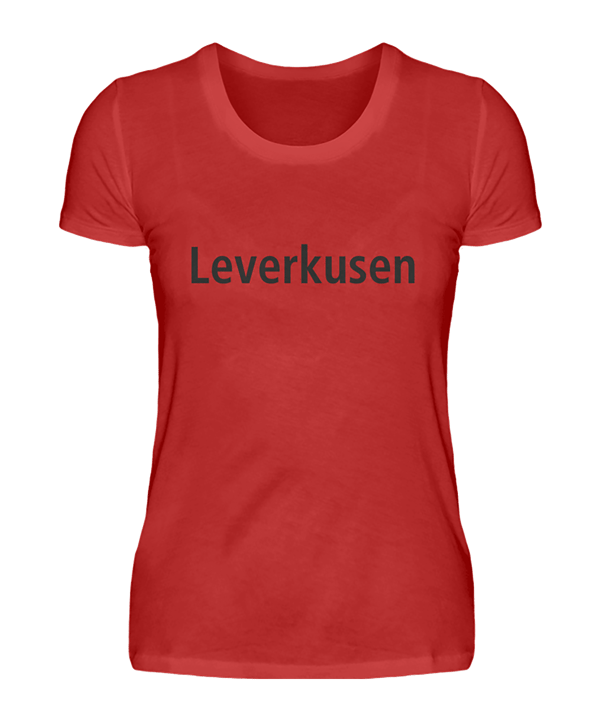 Damen T-Shirt "Leverkusen" Rot - rot