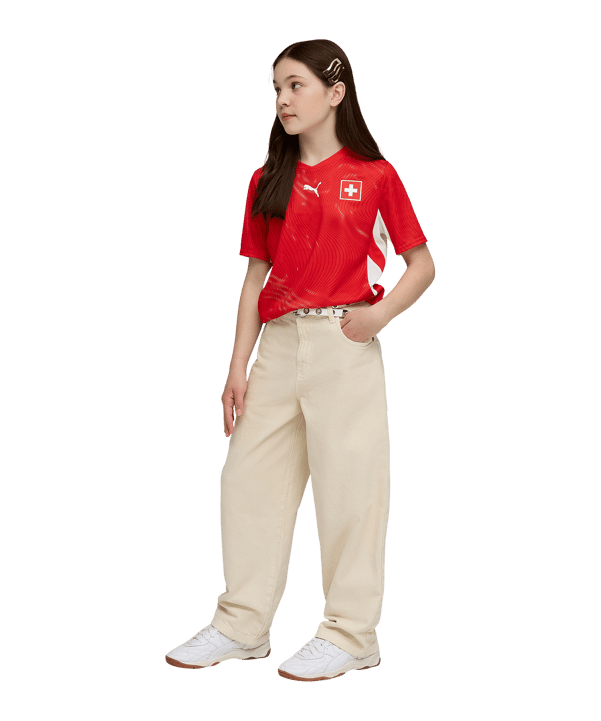 PUMA SFV Schweiz Replica Trikot Home WM 2026 Kids Rot F01 - rot