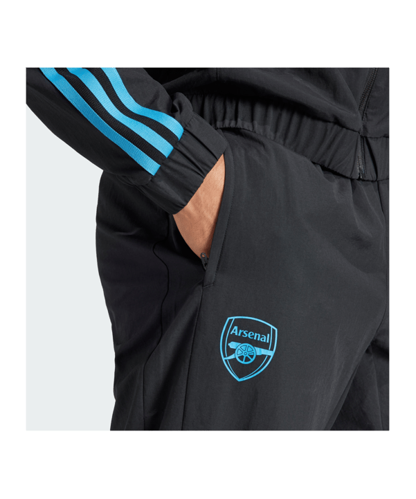 adidas FC Arsenal London Prematch Hose 2023/2024 Schwarz - schwarz