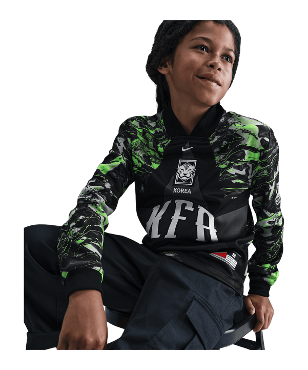 Nike KFA Südkorea Torwarttrikot Langarm Hollywood Kids Schwarz F010 - schwarz