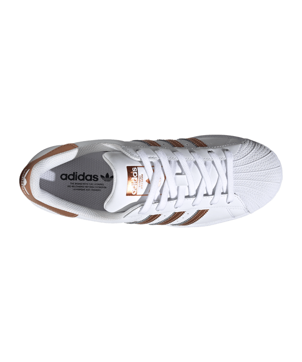 adidas Originals Superstar Damen Weiss Bronze - weiss