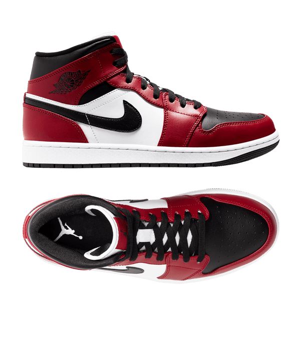 Jordan Air 1 Mid Sneaker Schwarz F069 - schwarz