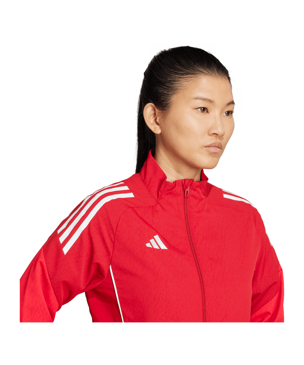 adidas Tiro 25 Competition Präsentationsjacke Damen Rot - rot