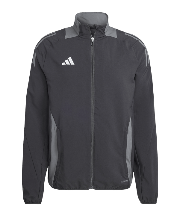 adidas Tiro 24 Competition Präsentationsjacke Schwarz Grau - schwarz