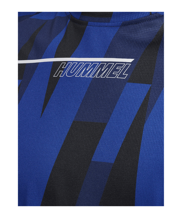 Hummel Court Aop Light Weight T-Shirt Blau F8558 - blau
