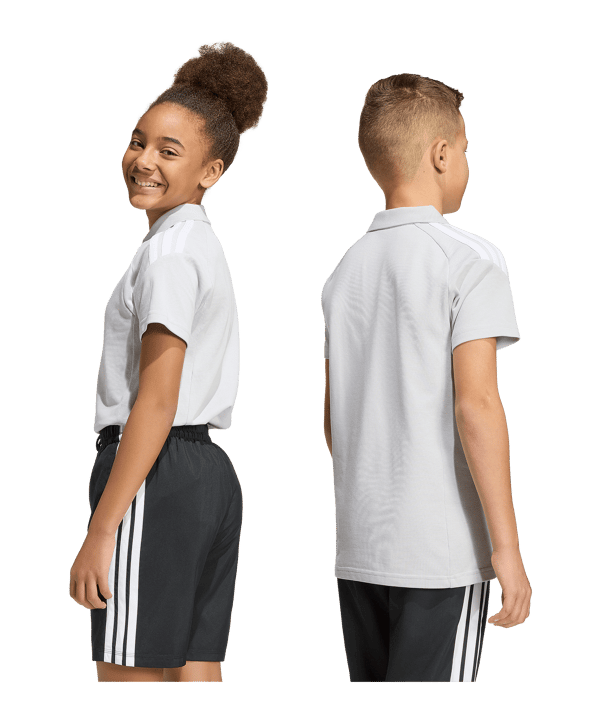 adidas Tiro 26 League Polo Kids Grau - grau