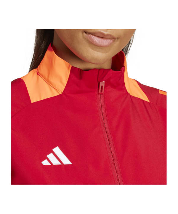 adidas Tiro 24 Competition Präsentationsjacke Damen Rot - rot