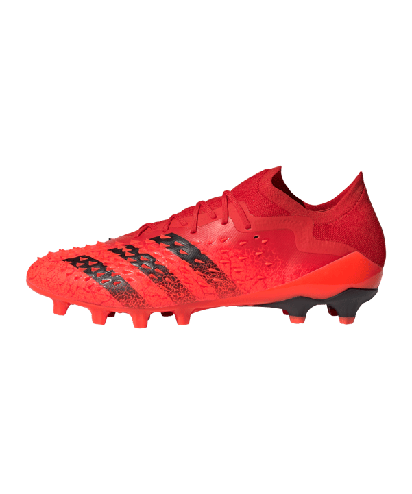 adidas Predator FREAK.1 L AG Meteorite Rot Schwarz - rot