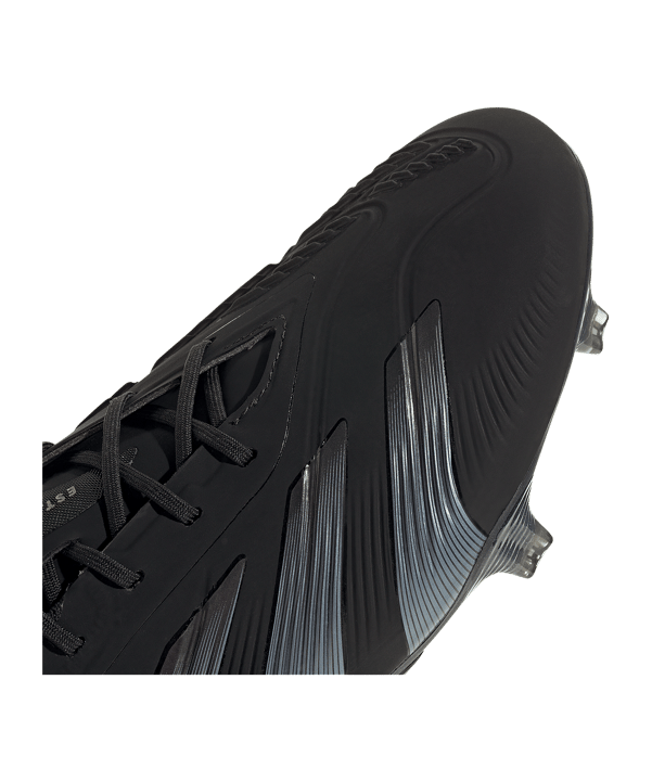 adidas Predator Elite FG Dark Spark Schwarz Grau - schwarz