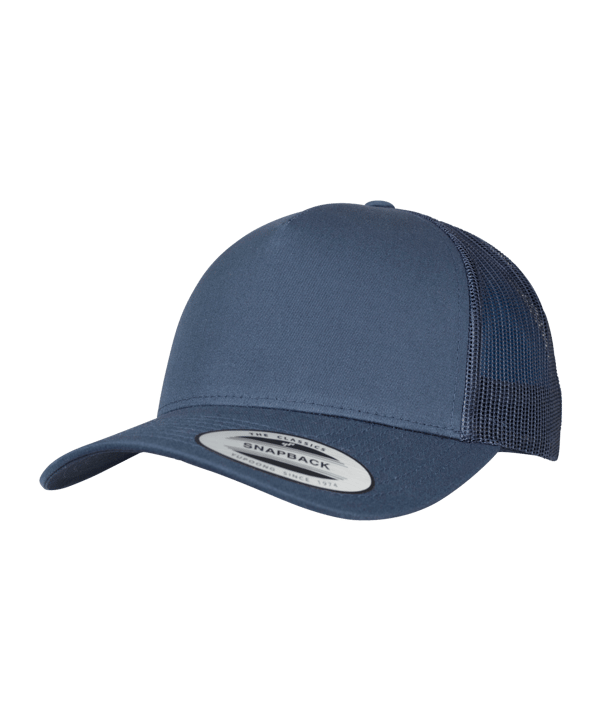 Merch 5 Panel Retro Trucker Cap Navy - blau