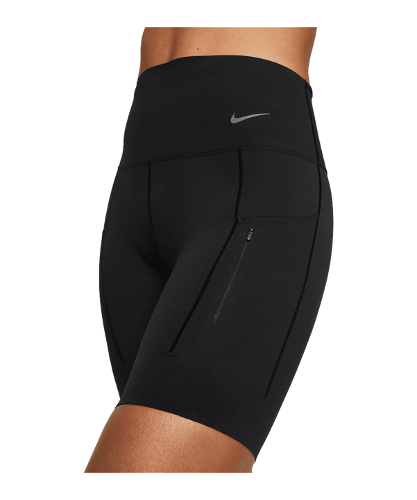 Nike Go High-Waisted 8 Short Damen Schwarz F010 - schwarz