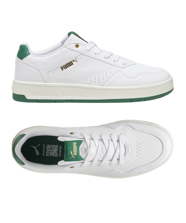 PUMA Court Classic Weiss Grün F03 - weiss