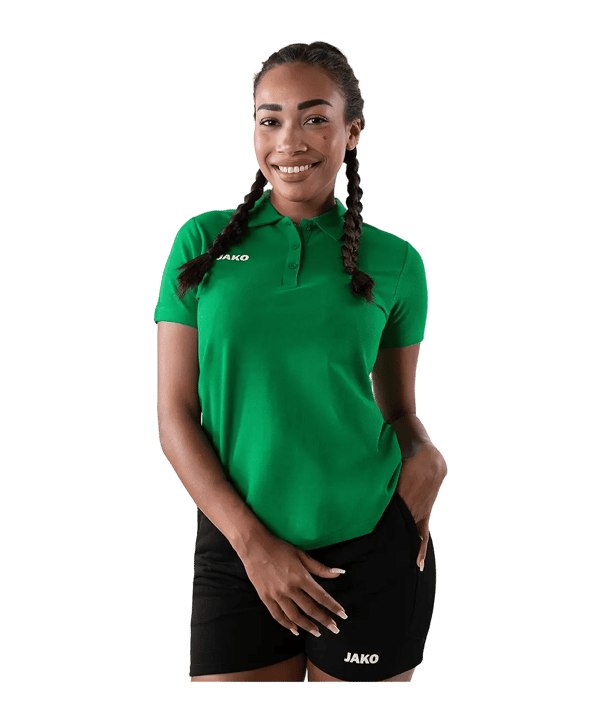 JAKO Base Polo Donna Verde C006 - verde