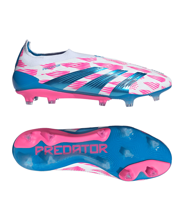 adidas Predator Elite LL FG Reemergence Weiss Blau - weiss