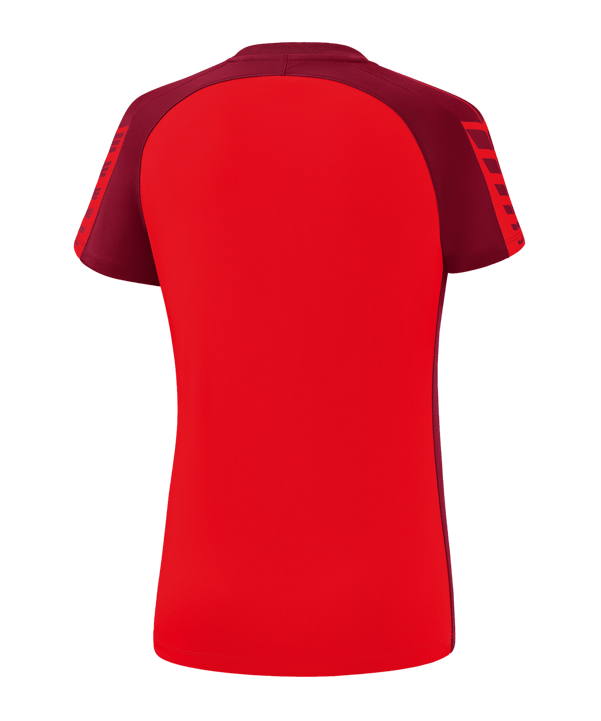 Erima Six Wings T-Shirt Damen Rot Dunkelrot - rot