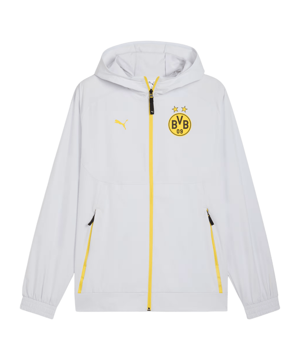PUMA Borussia Dortmund Pumatech Woven Jacke Grau F18 - grau