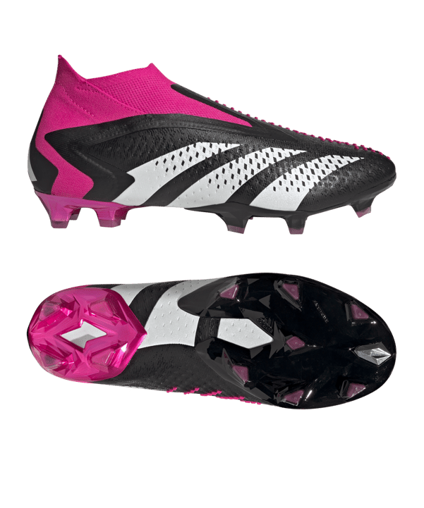 adidas Predator Accuracy+ FG Own Your Football Schwarz Weiss Pink - schwarz