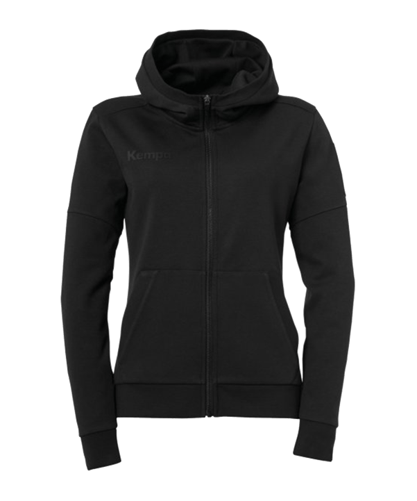 Kempa Status Kapuzenjacke Damen Schwarz F01 - schwarz