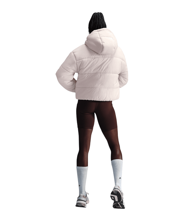 Nike Synthetic Puffer Jacke Damen Beige F104 - beige
