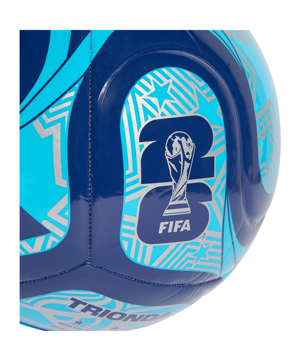 adidas World Cup 26 Trionda Club Trainingsball Blau - blau