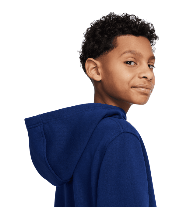 Nike Club Fleece Erling Haaland Hoody Kids Blau F492 - blau