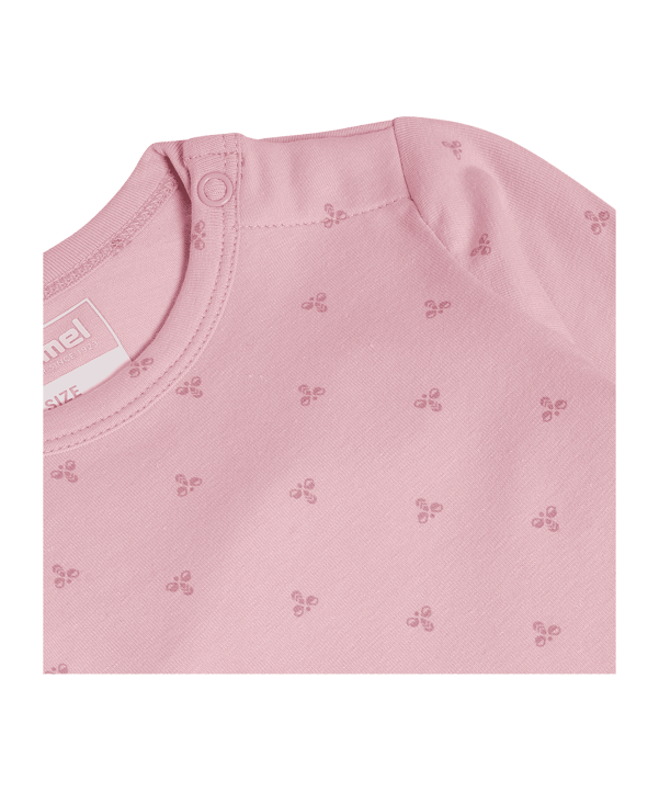Hummel Mini Bee Aop Body L/S Anzug Kids Rosa F3221 - rosa
