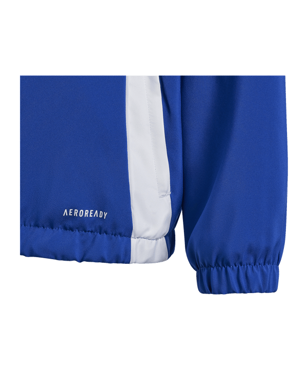 adidas Tiro 24 Windbreaker Kids Blau Weiss - blau