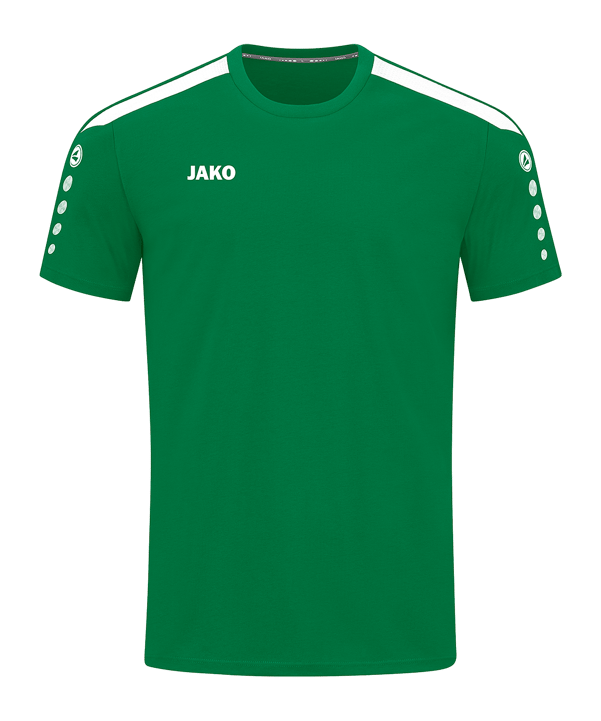 JAKO Power T-Shirt Grün Weiss F200