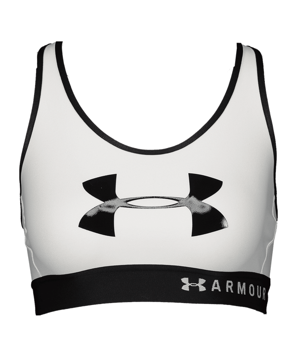Under Armour Mid Keyhole Reggiseno sportivo Donna Bianco C100 - bianco