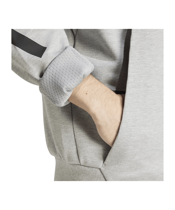 adidas Sportswear Z.N.E. Quarter-Zip Sweatshirt - grau